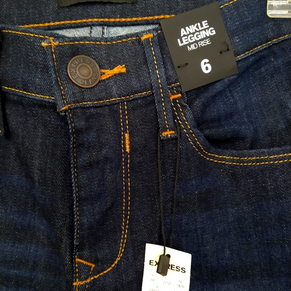 Express Ankle Legging Mid Rise Jeans NWT - Picture 4 of 12